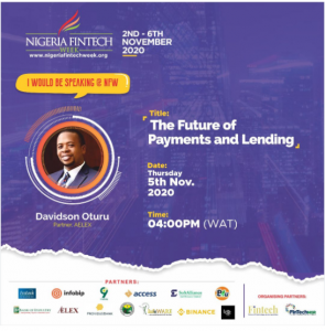 DAVIDSON OTURU SPEAKS AT NIGERIAN FINTECH WEEK