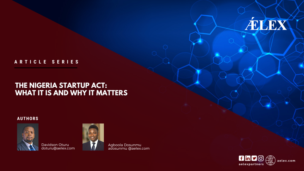 Nigeria startup act - ǼLEX Legal