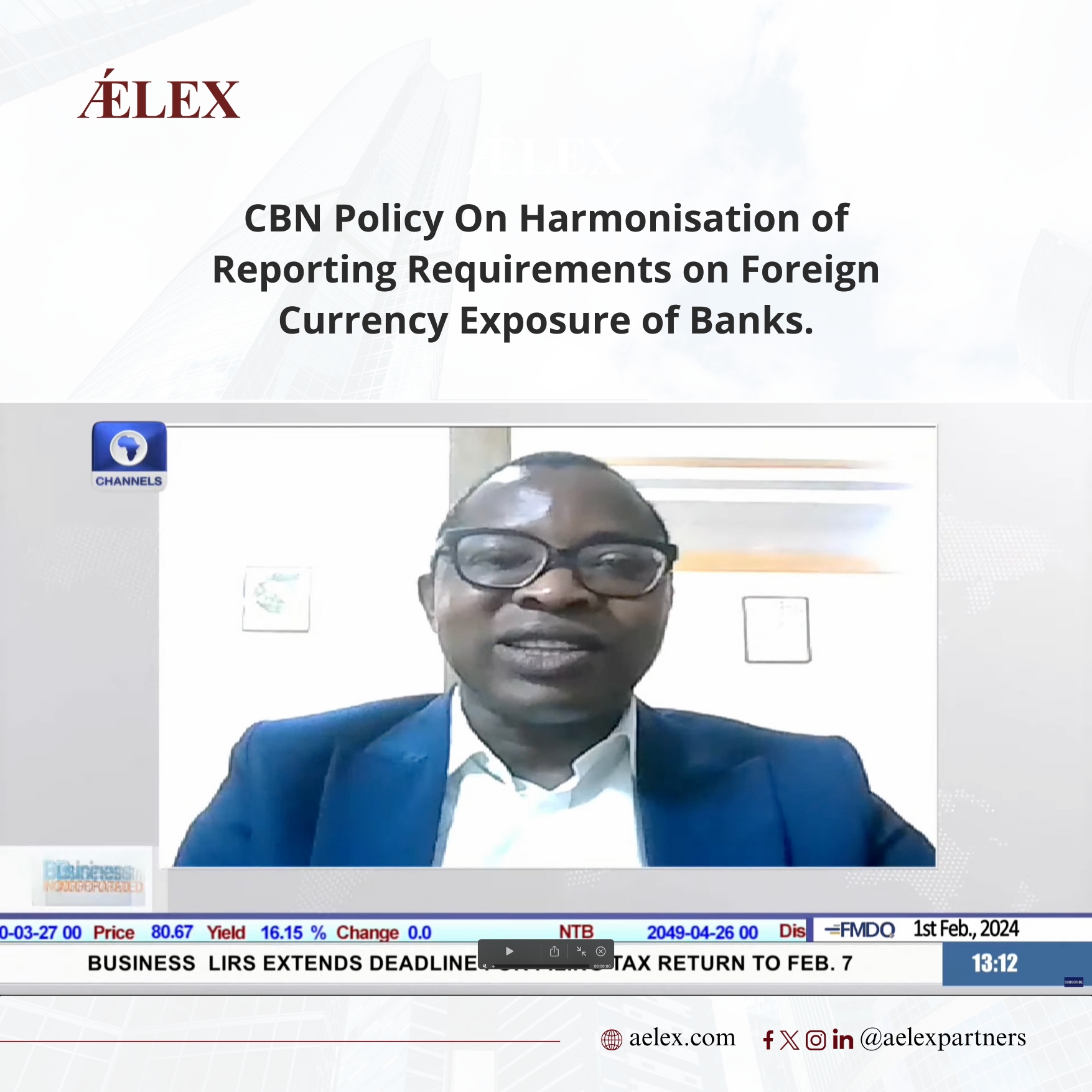 Sina Sipasi speaks on CBN Harmonisation Policy